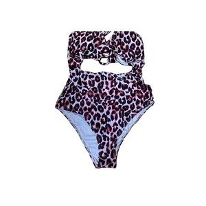 Peddney One-piece Swimsuit with Tummy Control- Black, Red and Pink- Small - NWOT